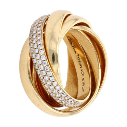 3/4 ctw 18K Yellow Gold Diamond Band Ring