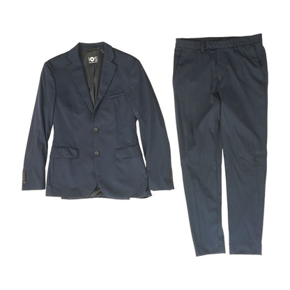 Navy Solid 2pc Suit