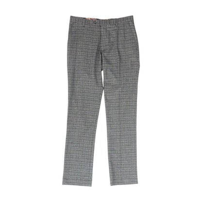 Gray Plaid Chino Pants