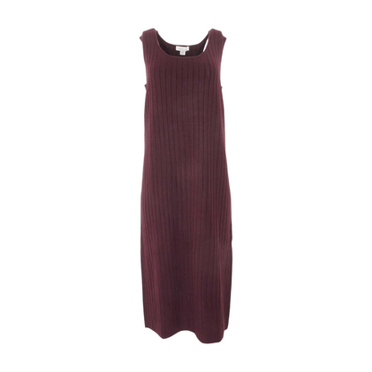 Maroon Petite Midi Dress