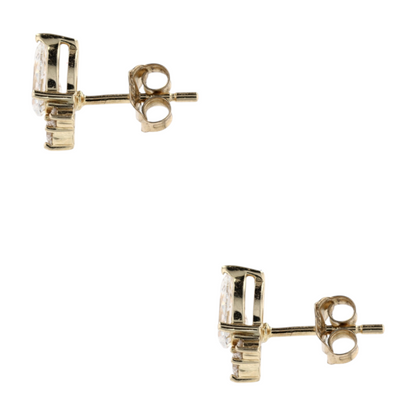1 ctw 10K Yellow Gold Lab Grown Diamond Stud Earrings