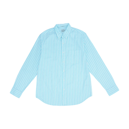 Blue Striped Long Sleeve Button Down