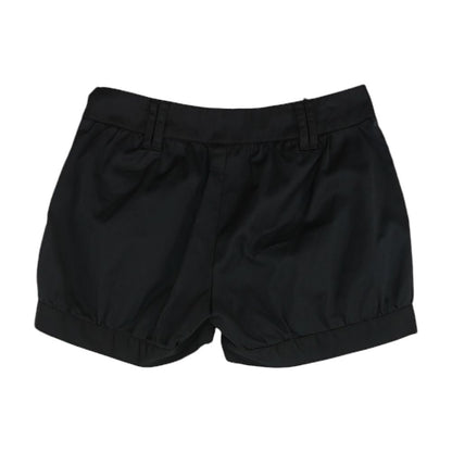 Black Solid Chino Shorts