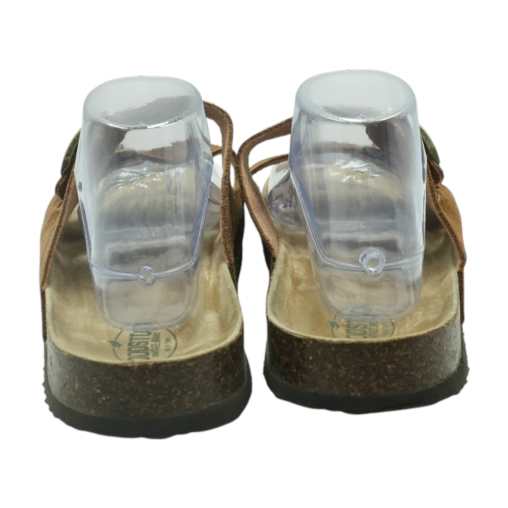 Woodstock Vintage Brand Brown Flip-Flop Sandals – Image 3