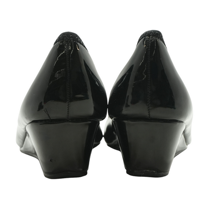 Black Wedge Heels
