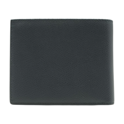 Blue Leather Bifold Wallet