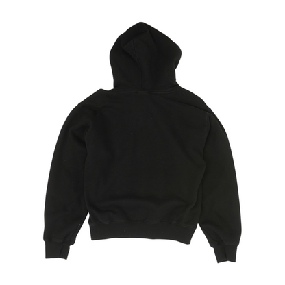 Black Solid Hoodie Pullover