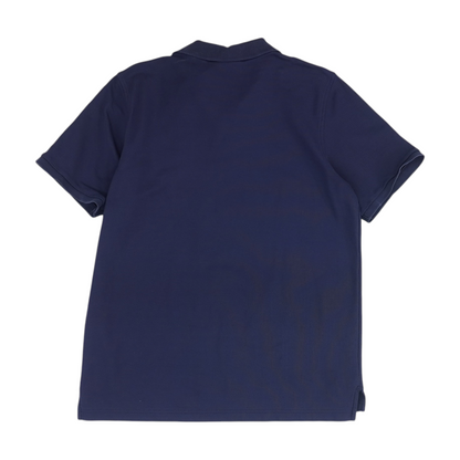 Navy Solid Short Sleeve Polo