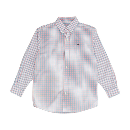 Multi Check Long Sleeve Button Down