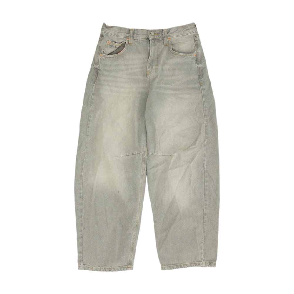 Gray Wide Leg Jeans