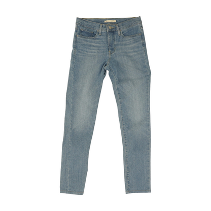 311 Blue Solid Skinny Leg Jeans