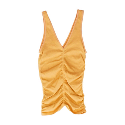 Peach Solid Tank Knit Top