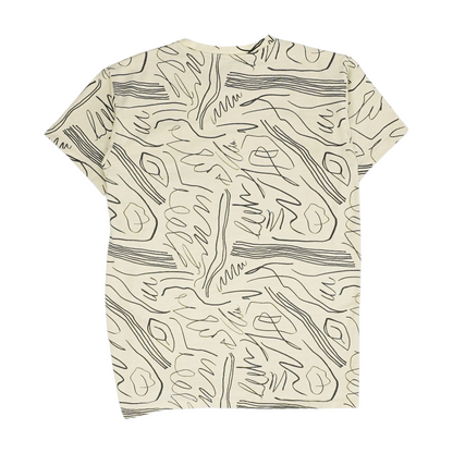 Beige Abstract T-Shirt