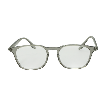 Gray Woody Round Prescription Eyewear
