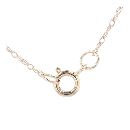 10K Two-Tone Gold Emerald Pendant Necklace