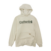Cream Solid Hoodie Pullover
