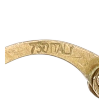 18K Tri-Tone Gold Hoop Earrings