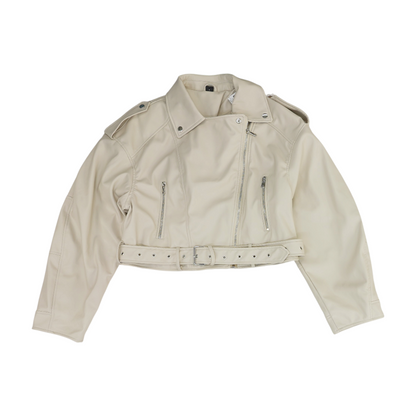 Beige Solid Jacket