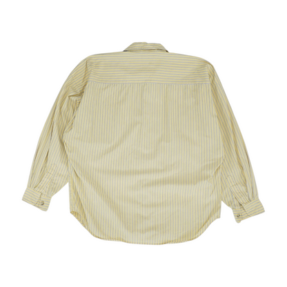 Vintage Yellow Striped Long Sleeve Button Down