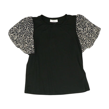 Black Misc. Knit Top