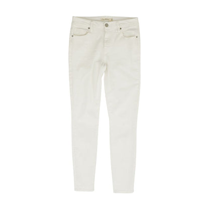 White Solid Jeans