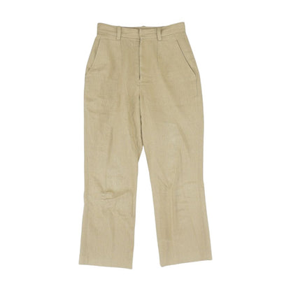 Tan Solid Dress Pants