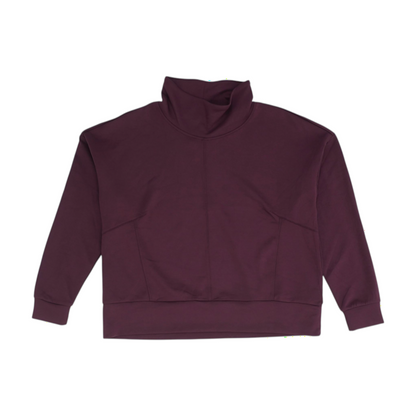 Burgundy Solid Sweatshirt Pullover