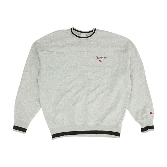 Gray Solid Sweatshirt Pullover