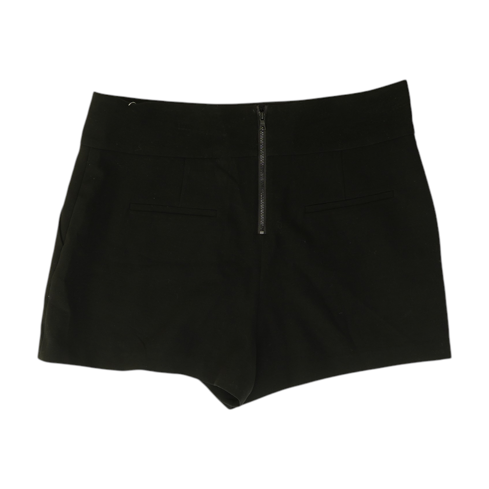Black Solid Chino Shorts