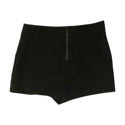 Black Solid Chino Shorts