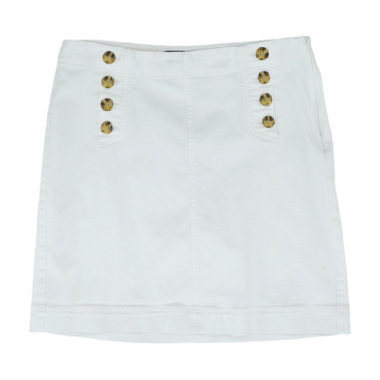 White Petite Mini Skirt
