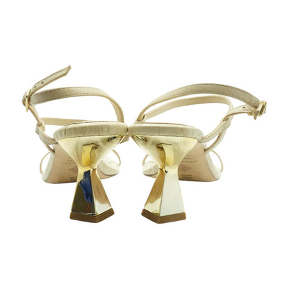 Beige Heeled Sandals