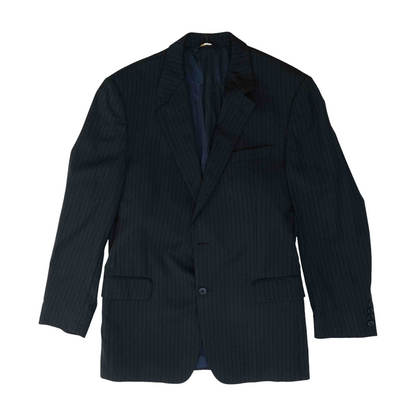 Navy Striped Suit Jacket