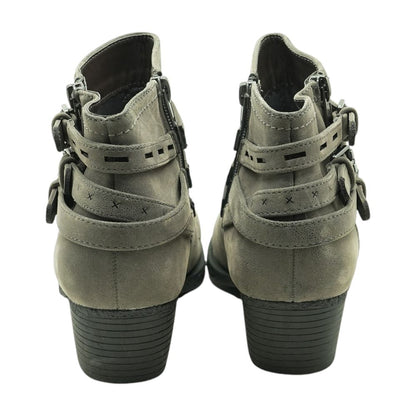 Gray Ankle Boots
