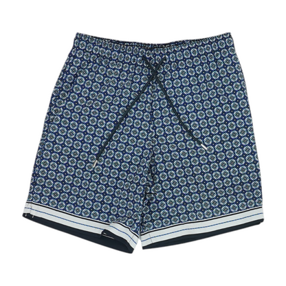 Blue Geometric Swim Bottom