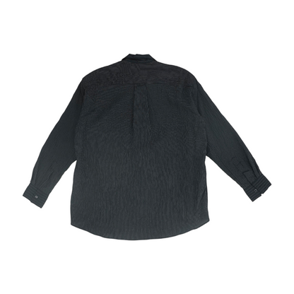 Black Striped Long Sleeve Button Down