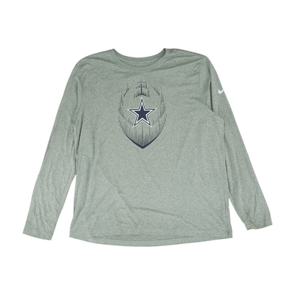 Gray Dallas Cowboys Solid Active T-Shirt