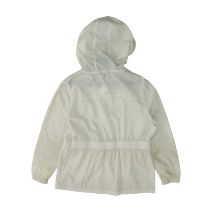 White Solid Rain Jacket