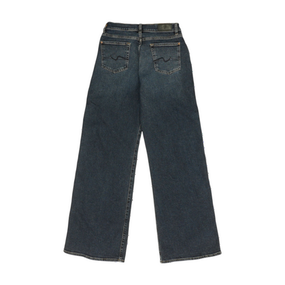 7 for All Mankind Blue Wide Leg Jeans – Image 2