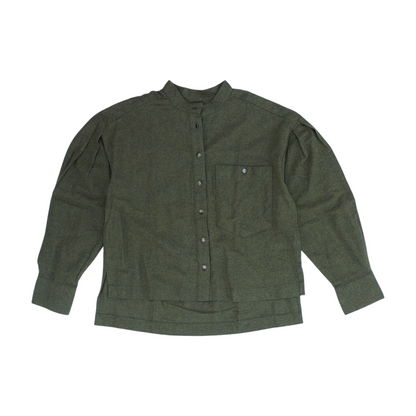 Green Flannel Button Down