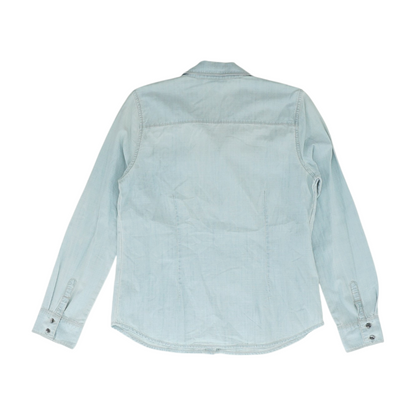 Blue Petite Button Down