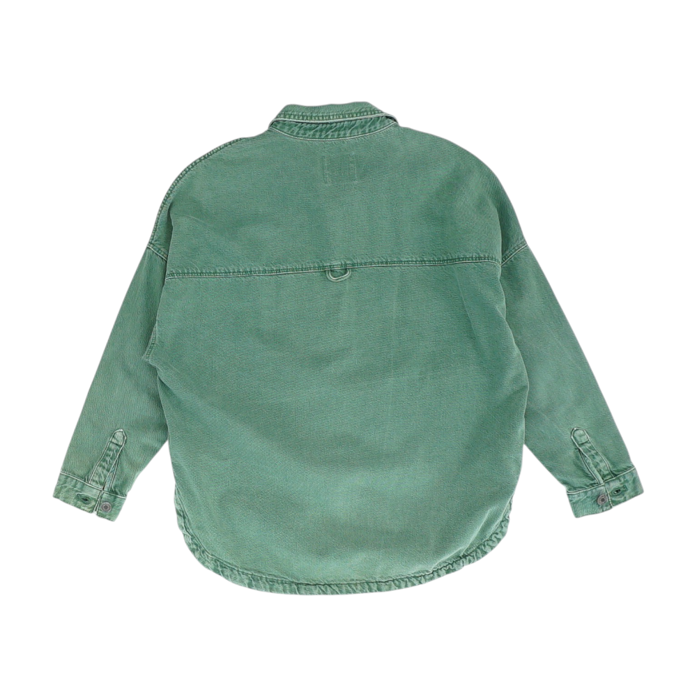 Green Button Down