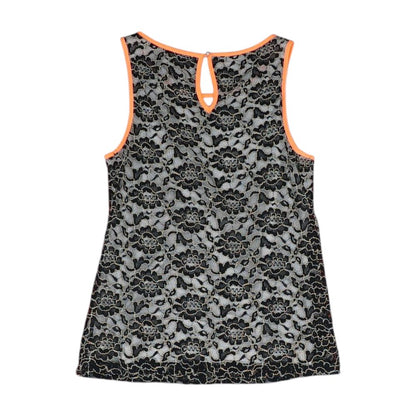 Black Solid Sleeveless Blouse
