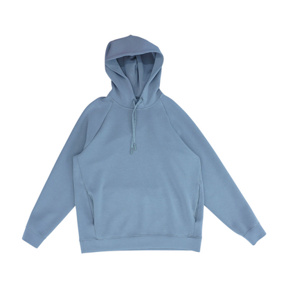 Gray Solid Hoodie Pullover