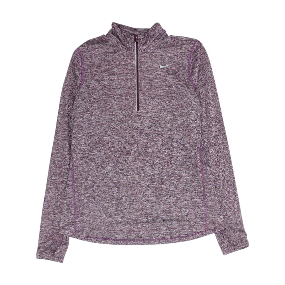 Purple Solid 1/4 Zip Pullover