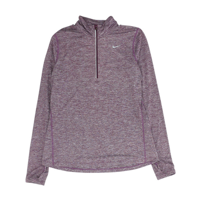 Purple Solid 1/4 Zip Pullover