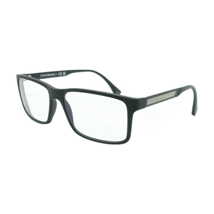 Black EA 3038 Square Prescription Eyewear