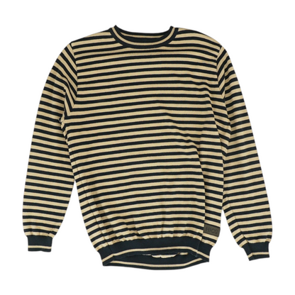 Navy Striped Pullover Sweater