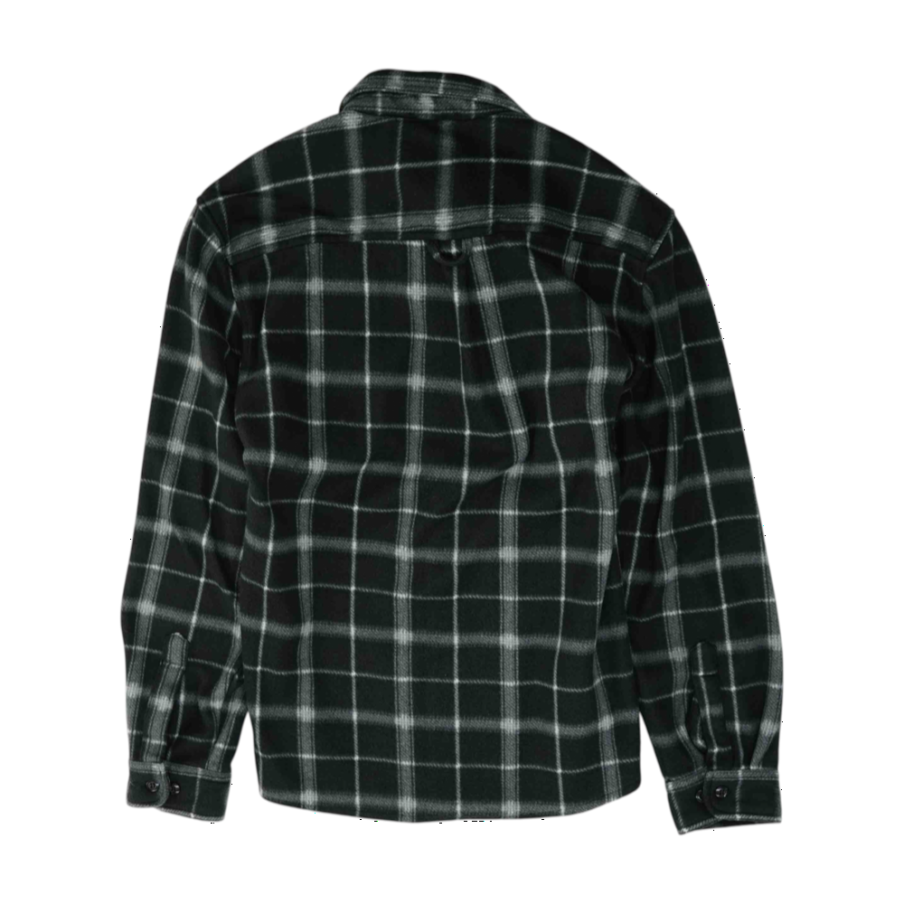 Black Plaid Flannel Button Down