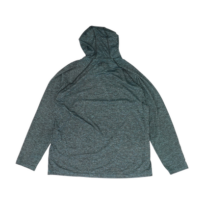 Blue Solid Hoodie Pullover